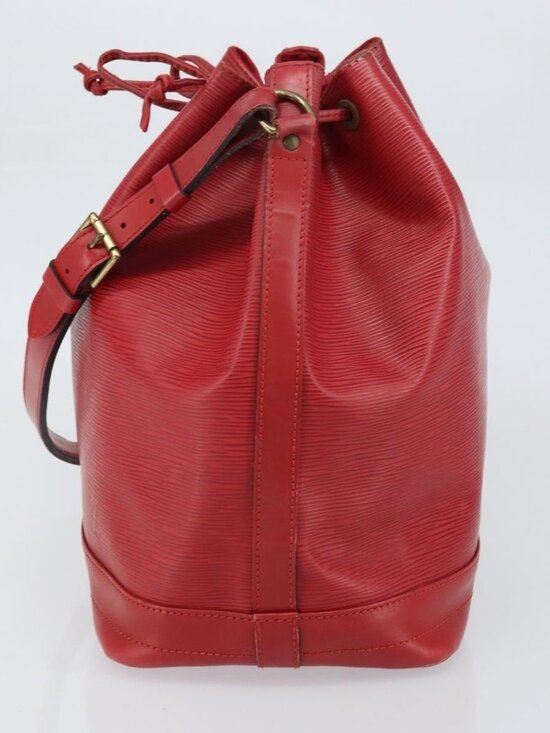 LOUIS VUITTON Epi Noe Shoulder Bag Red M44007 LV Auth 157255 - Picture 4 of 16